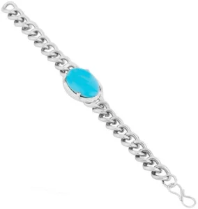 Stainless Steel Sterling Silver Bracelet